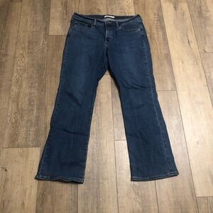 Levi Womens Jeans 12 classic boot cut mid rise blue denim pants 33x30